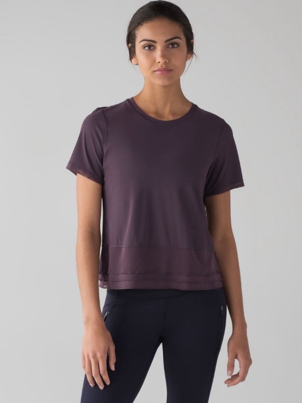 Lululemon Sole Training Short Sleeve Purple Medium